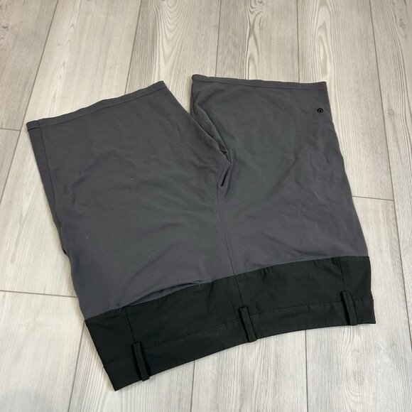 Lululemon Athletic Casual Shorts Men 38 Gray Colorblock Two Tone Activewear Golf - Picture 5 of 8